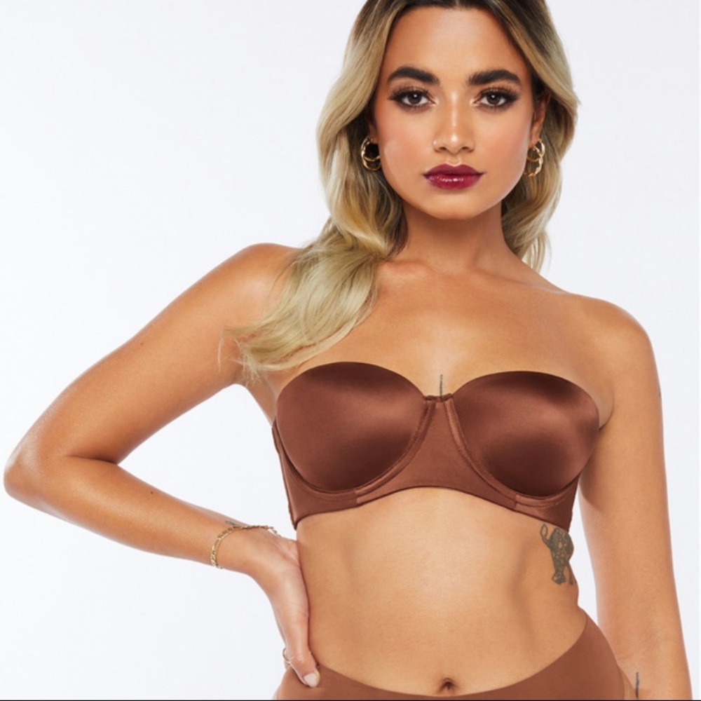 Savage X Fenty Brown Sugar Nude Strapless Bra (38C)